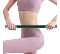 Bâton de gymnastique extensible - 57,5 cm - En acier titane PP - Appareil d'entraînement pour yoga, pilates, étirements musculaires, dos, jambes, bras - Relaxation du corps après le sport, la gym