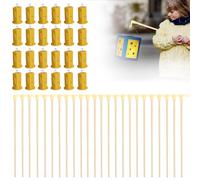 Bâton de lanterne avec LED, 24 bâtons de lanterne et 24 mini lumières LED, mini éclairage LED, bâton de lanterne de 27 cm, pour enfants pour lanterne en papier, St Martin Halloween enfants pour