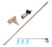 Bâton de lavage de bobine - Équipement de buse d'alimentation à long tube, remorque de bateau de drainage, spray de de cour à la maison, accessoire de lavage haute performance | Dispositif de