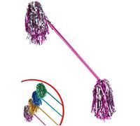 Bâton de Majorette - FIESTAS GUIRCA - 60 cm - Couleur Aléatoire - Franges Métallisées