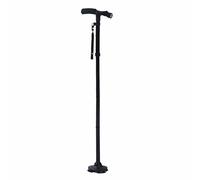 Bâton De Marche De Sécurité Pliant À Lumière Led, 4 Têtes Pivotantes, Base De Confiance Pour Vieil Homme, Guidon En T, Canne De Randonnée