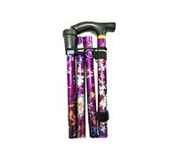 Baton de Marche Pliable FONGWAN Bâton de randonnée Ultra-légers pour Marche Nordique, Alpinisme, Voyage - Violet