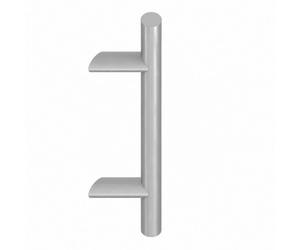 Bâton de maréchal LEViiTA - modèle incliné - gris RAL 9006 - longueur 700 mm TIRARD