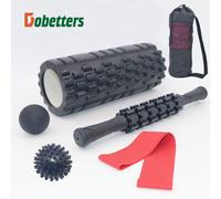 Bâton De Massage De Yoga En Forme De Dent De Loup Classique 33cm Ensemble De Balles De Foam Égoutté Pour La Musculation Et La Stretching Couleur Noire