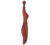Bâton de Massage des Méridiens en Bois de Santal, Relaxation Musculaire | Outil à Forme Contournée, Pression Ciblée des Points, Usage Maison et Routines Bien-être, pour Travailleurs Sédentaires