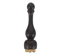 Bâton de Massage des Yeux en Bois, Outil Facial Portable pour Soin Ciblé | Design Inspiré du Lotus, Forme Corne de Mouton, Surface Lisse, pour Contour Inférieur, Crème Contour et Voyageurs