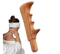 Bâton De Massage Gua Sha - Outil De Massage Par Grattage En Bois Naturel | Accessoire de Soins Manuels pour le Corps à Design Portable Utilisable en Spa, Voyage et Maison