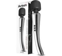 Bâton de massage magique argenté, high-tech, super puissant, sans fil, USB, couleur, chrome, silicone