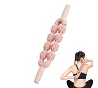 Bâton de Massage Rouleau - Rouleau de Massage Portable pour Mollets - Double Rangée pour Nuque Dos Bras Mollets Cuisses Tibias Douleurs Contractures - Yoga Voyage Bureau Fitness Tightness Shins Cuisse
