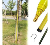 Bâton de Mesure de Hauteur Bâtons de Mesure de Hauteur D'arbres avec Sac et Crochet, Perche Télescopique Isolée pour L'arpentage, pour La Foresterie, Tiges de Mesure en Résine Époxy(18m(59ft))