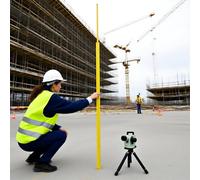 Bâton De Mesure De Hauteur Réglable pour Travaux De Ligne, Bâton/Tige De Mesure De Puissance Télescopique, Outil De Mesure De La Hauteur des Arbres(15m/49.2ft)