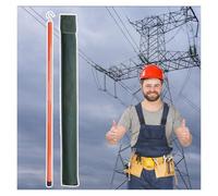 Bâton de mesure de hauteur télescopique pour monteurs de ligne et travailleurs de la construction, bâton non conducteur léger de qualité pour l'arpentage des terres