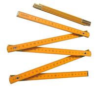 Bâton de mesure en bois - Charpentier à bord droit, tige à dessin pliable, faisceau de tour naturel | Élément de fournitures pédagogiques, outil de dessin pour mesurer la longueur à travers le bureau