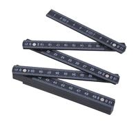 Bâton de mesure pliable de 1 mètre avec échelle transparente, règle facile à transporter, règle facile à transporter pour ingénieurs, constructeurs et amateurs de rénovation de maison