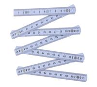 Bâton de mesure pliable de 1 mètre avec échelle transparente, règle facile à transporter, règle facile à transporter pour ingénieurs, constructeurs et amateurs de rénovation de maison