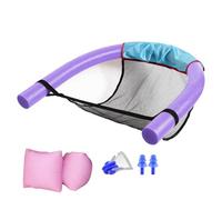 Bâton de Natation Flotteurs De Nouilles De Piscine pour Adultes, Nouilles De Piscine Flexibles Et Non Gonflables De 3 Pouces De Diamètre avec Chaise À Bandoulière(Purple,4pcs)