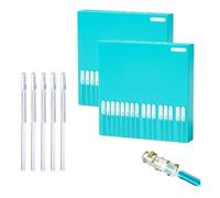 Bâton de nettoyage d'oreille collant, élimination du cérumen collant 24 par paquet, cure-oreille doux et portable réutilisable, facile à nettoyer, pour adultes et enfants (2pcs)