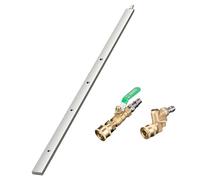 Bâton de nettoyage pour radiateur de voiture - 60 cm - Outil de nettoyage haute pression en acier inoxydable - Avec raccord rapide de 1/4" - Pour le lavage des camions et camping-cars