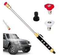 Bâton de nettoyeur haute pression pour tuyau d'arrosage, nettoyeur haute pression pour tuyau d'arrosage, machine à laver à haute pression, avec 2 buses de tuyau, plusieurs modes de pulvérisation d'eau