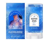 Bâton De Paillettes Pour Le Corps, Effet Scintillant Longue Durée, 15 G, Maquillage Surligneur Bleu, Paillettes Pour Le Visage Et Le Corps, Idéal Pour Les Concerts, Les Fêtes De Carnaval, Cosplay,