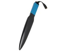 Bâton de pause pour chien en caoutchouc de nylon polyvalent anti-stress facile à utiliser bâton d'entraînement aux morsures de chien jouet à mâcher avec lanière noire pour jardin (Poignée bleue)