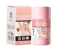 Bâton de peau éclaircissant, baume naturel pour le visage 30 g avec soin hydratant - Crème hydratante naturelle au format broderie pour une peau éclatante