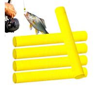 Bâton de pêche en mousse, 5 appâts flottants cylindriques de pêche à la carpe en EVA | Matériaux de montage de mouche hameçon léger pour bassin rivière