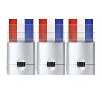 Bâton de peinture pour le visage, 3 pièces de peinture pour le visage drapeau patriotique la France pour applaudir, bâton maquillage rouge blanc et bleu pour les matchs football, les événeme
