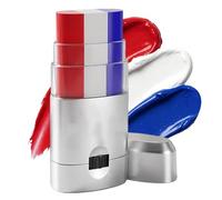 Bâton de peinture pour le visage du 4 juillet | Peinture faciale pour 250e anniversaire de vacances | Peinture pour visage rouge, blanc et bleu - pour , adolescents, adultes, fans de sport