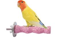 Bâton de perche - Jouet à mâcher pour dents de calcium | Pierre à aiguiser pour hamster | Fixation d'échafaudage pour cage à oiseaux, barre de ponçage à bec et à griffes en accessoire naturel pour