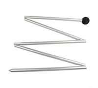 Bâton de plage pliable en alliage d'aluminium, 1,6 m/2 m, mât de rechange avec pointe en silice pour camping, randonnée, fête et randonnée (tête pointue 2 m)