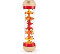 Bâton de Pluie Bébé Rouge, pour Bébé 12 Mois et Plus - Instrument de Musique pour Bébé - Jeu d'Éveil Musical en Bois - Hochet Bébé - Jouet en Bois - Jouet Sensoriel Premier Âge