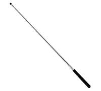 Bâton de pointage extensible 100 cm - Poignée antidérapante en acier inoxydable - Pour l'enseignement, les réunions, les discours, la direction, noir