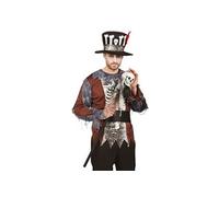 bâton de prêtre vaudou tête de mort 90cm - ptitclown 22217