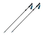 Bâton de Randonnée Bâton d'escalade Trekking en Carbone, 5 Sections, Pliable, Longueur réglable, lumière(Blue98-115cm(2))