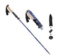 Bâton De Randonnée En 5 Sections À Longueur Réglable Bleu