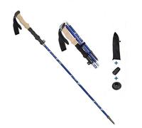Bâton de randonnée - INF - Pliant - Longueur réglable 110-125 cm - Ultraléger - Mixte