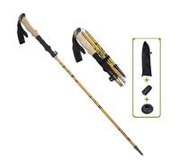 Bâton de randonnée - INF - Or - 5 sections - Longueur réglable 110-125 cm - Aluminium