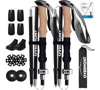 Bâton de randonnée pliant Overmont OM-Trekking-Folding-UK en aluminium 7075 - se replie 38 cm