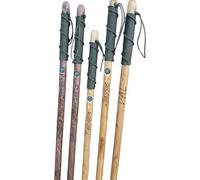 Bâton de randonnée rustique en bois fait à la main avec boussole et personnalisation en option.