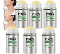 Bâton de renouvellement des peptides PDRN, baume pour le visage raffermissant pour les ridules, sérum solide lissant la peau avec de l'huile d'arbre à thé et de l'hamamélis, (6pcs)