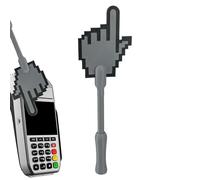 Bâton de Robinet sans Contact - Baguette de paiement Doigt, Outil d'accès Support de Carte de crédit imprimé en 3D, Conception de pointeur Ergonomique | Aide paiement Anti-Touch pour l'ut