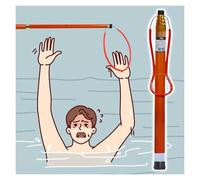 Bâton de sauvetage extensible avec crochet pour sauver des vies et prévenir la noyade