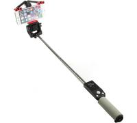 Bâton de selfie extensible Adaptateur de support de téléphone portable sans fil Bluetooth Rotation à 360 degrés Noir