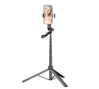 Bâton de selfie - Universel - Stabilisateur 360° - Plastique ABS - Lumière LED intégrée