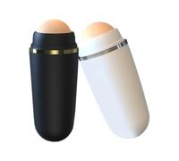 Bâton de Soin Visage à Bille Absorbante D’huile Volcanique 2 Pièces | Abs Noir et Blanc, Format Portable pour Paquet à Main ou Bureau, Modèle Réutilisable