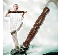 Bâton de Tai Chi Sticks de Formation Chinois Qigong Tai Chi, 32/42 Cm de Long Souverain D'arts Martiaux en Bois Massif Lisse, Économisez Des Équipements D'exercice Taiji Taiji Rod, Courbe Parfaite ( S