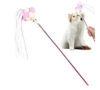 Bâton de teaser pour chat, bâton de chat drôle - teaser interactive avec boule en peluche - Jouet interactif pour animaux de compagnie Hairball Design pour l'extérieur, la maison, la voiture et l'espa