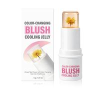 Bâton de teinte de maquillage quotidien, à gelée changeant de couleur, finition rosée rafraîchissante pour les joues, ton pour les lèvres, 0, 21 oz