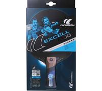Cornilleau Raquette de tennis de table Sport 1000 Excel Carbon 411000 Intérieur Off/Off+ Noir